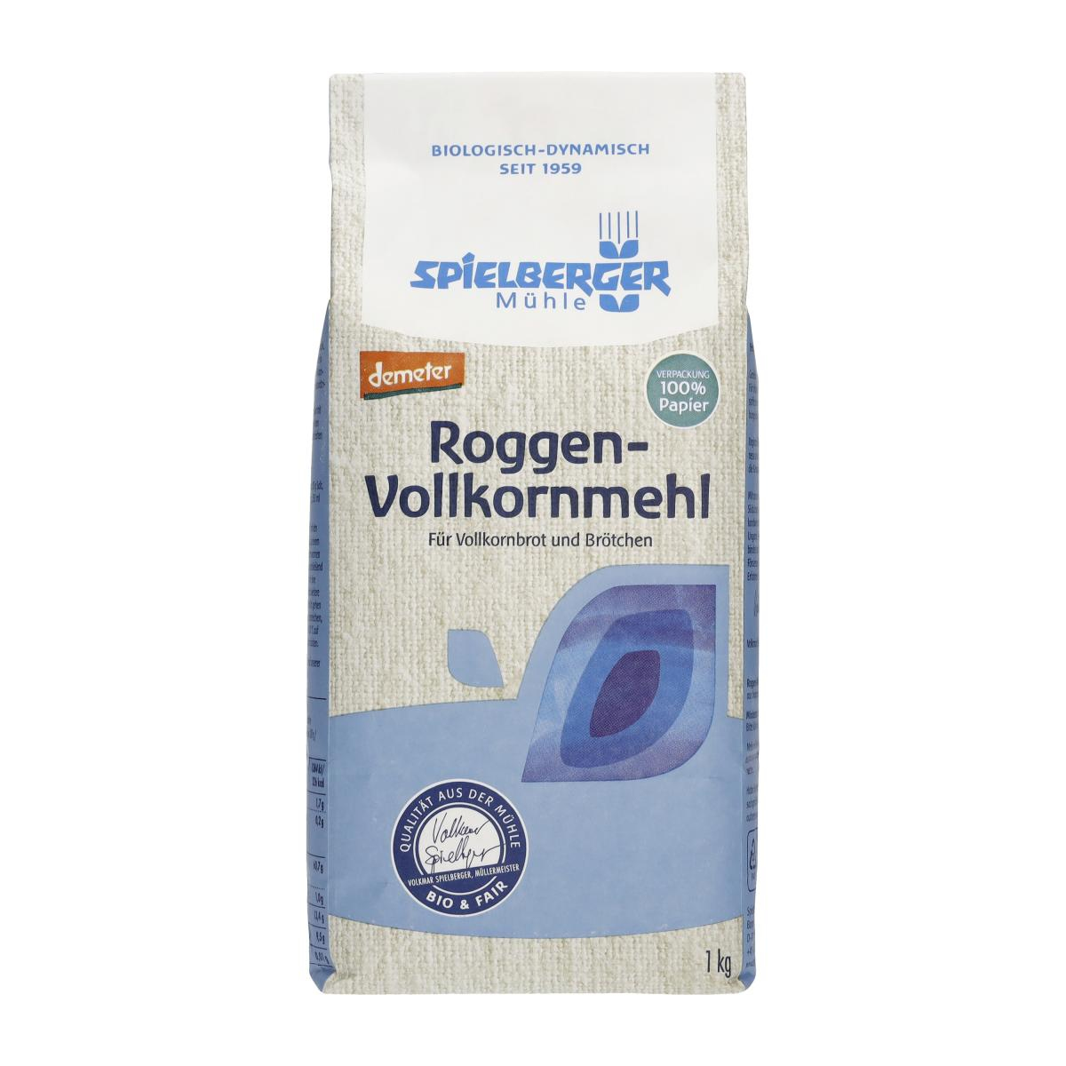 Roggen-Vollkornmehl, demeter