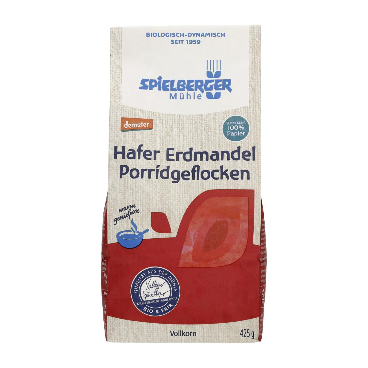 Hafer Erdmandel Porridgeflocken, demeter