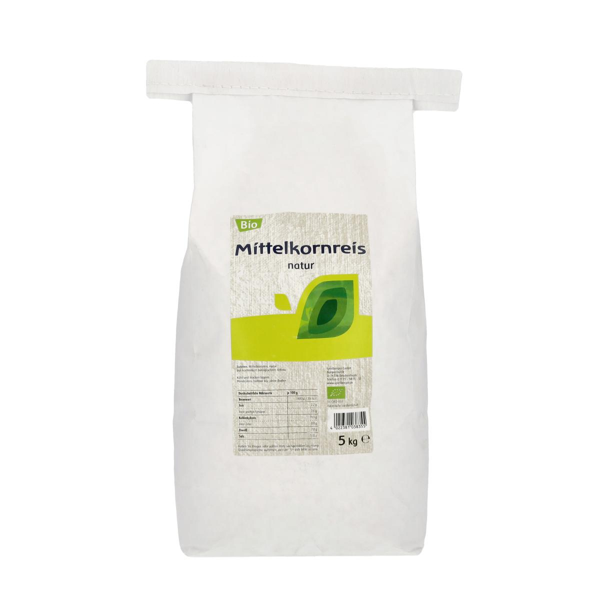 Mittelkornreis, natur, kbA