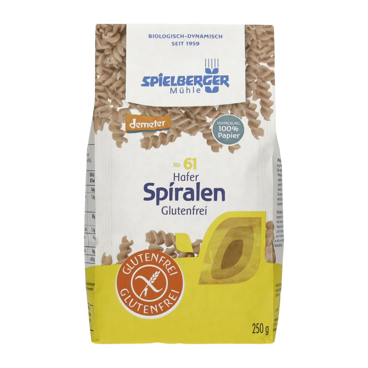 Hafer Spiralen, glutenfrei, demeter