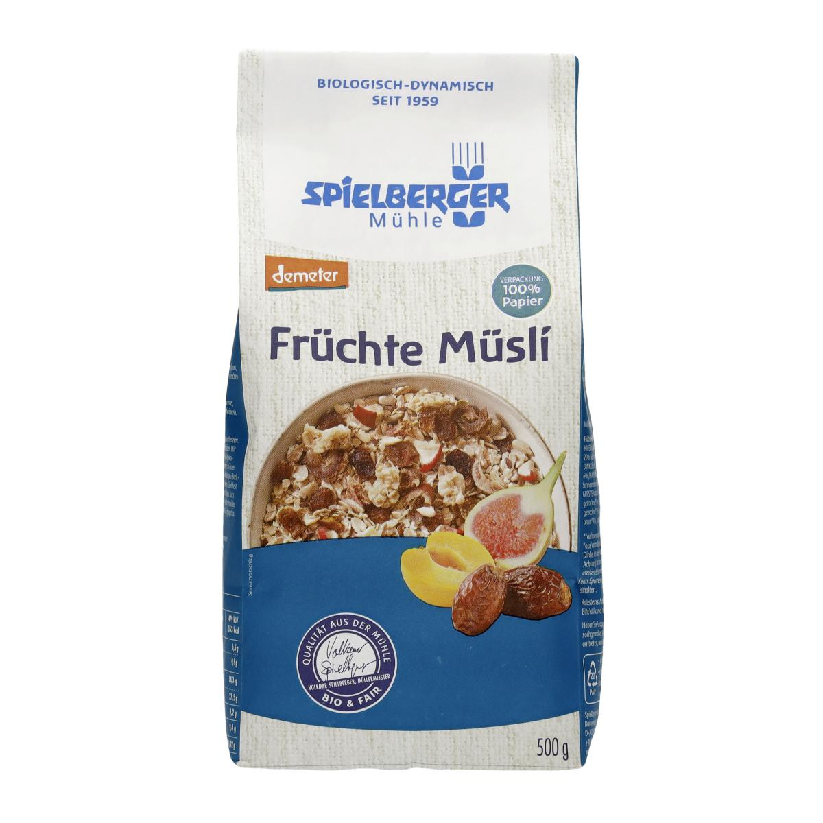 Früchte Müsli, demeter