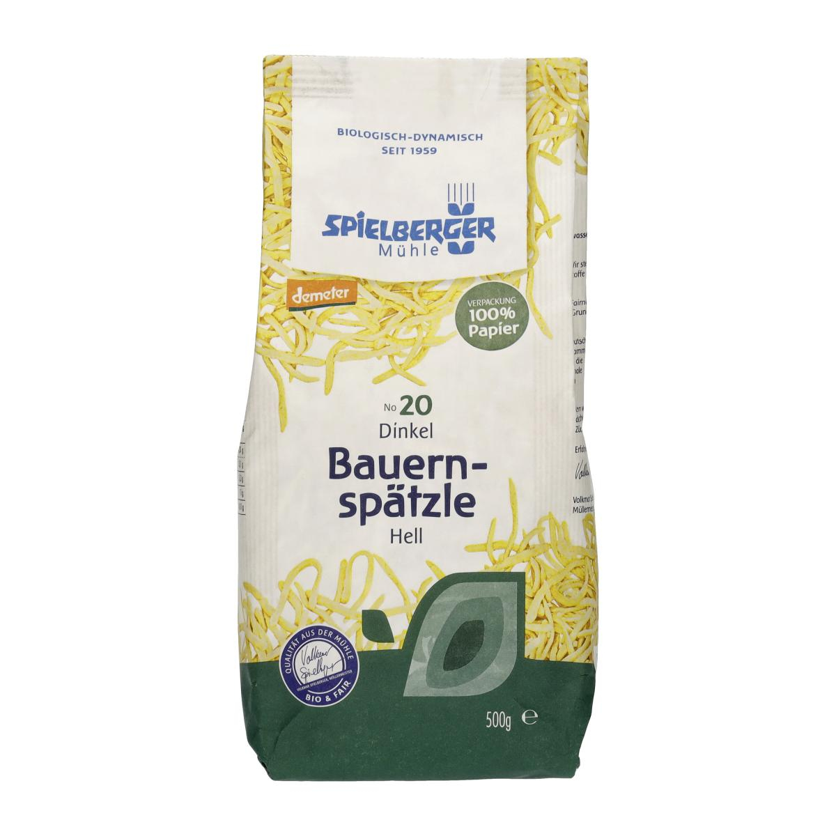 Dinkel Bauernspätzle, hell, demeter