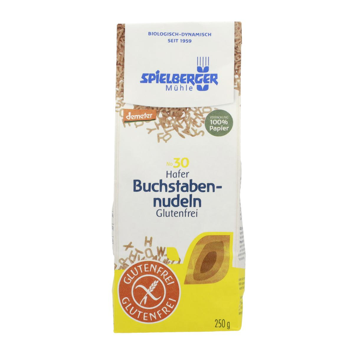 Hafer Buchstabennudeln, glutenfrei, demeter