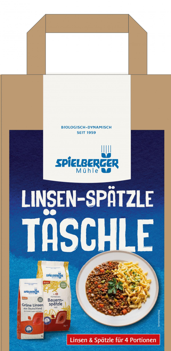 Linsen-Spätzle Täschle