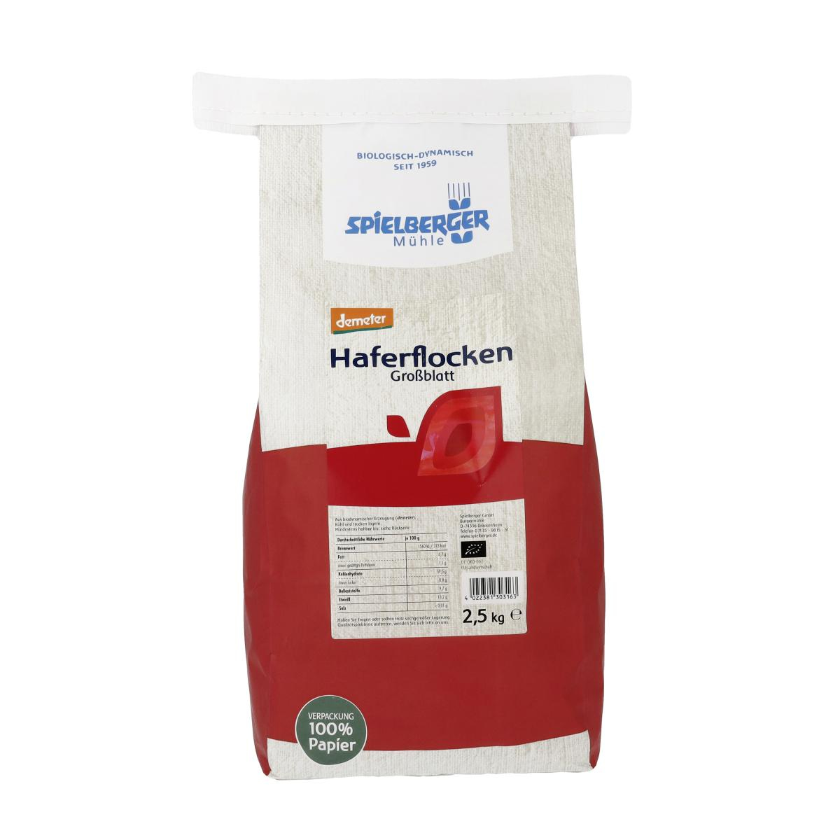 Haferflocken Großblatt, demeter