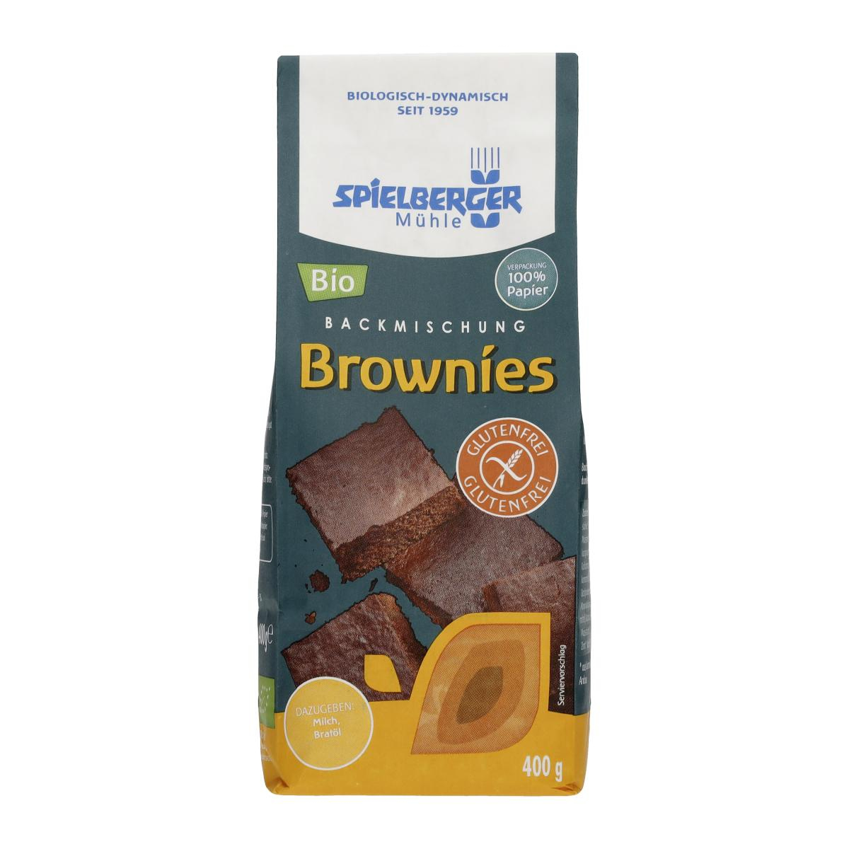 Brownies Backmischung, glutenfrei, kbA
