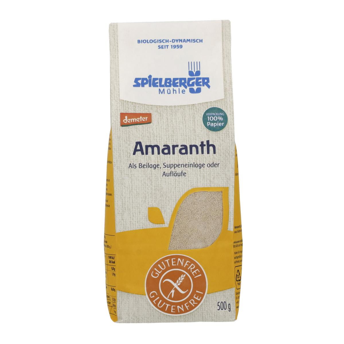 Amaranth, glutenfrei, demeter