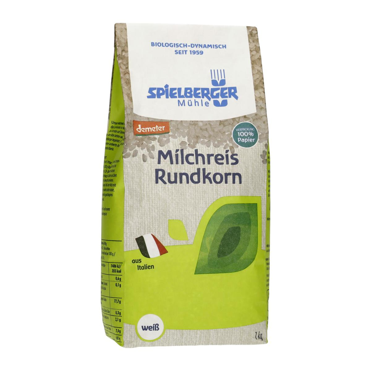 Milchreis, Rundkorn weiß, demeter