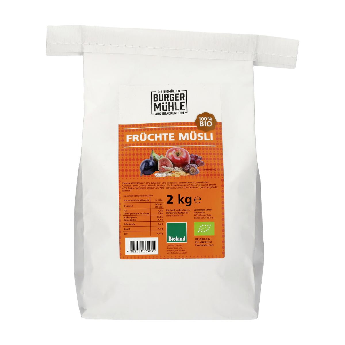 Früchte Müsli, bioland